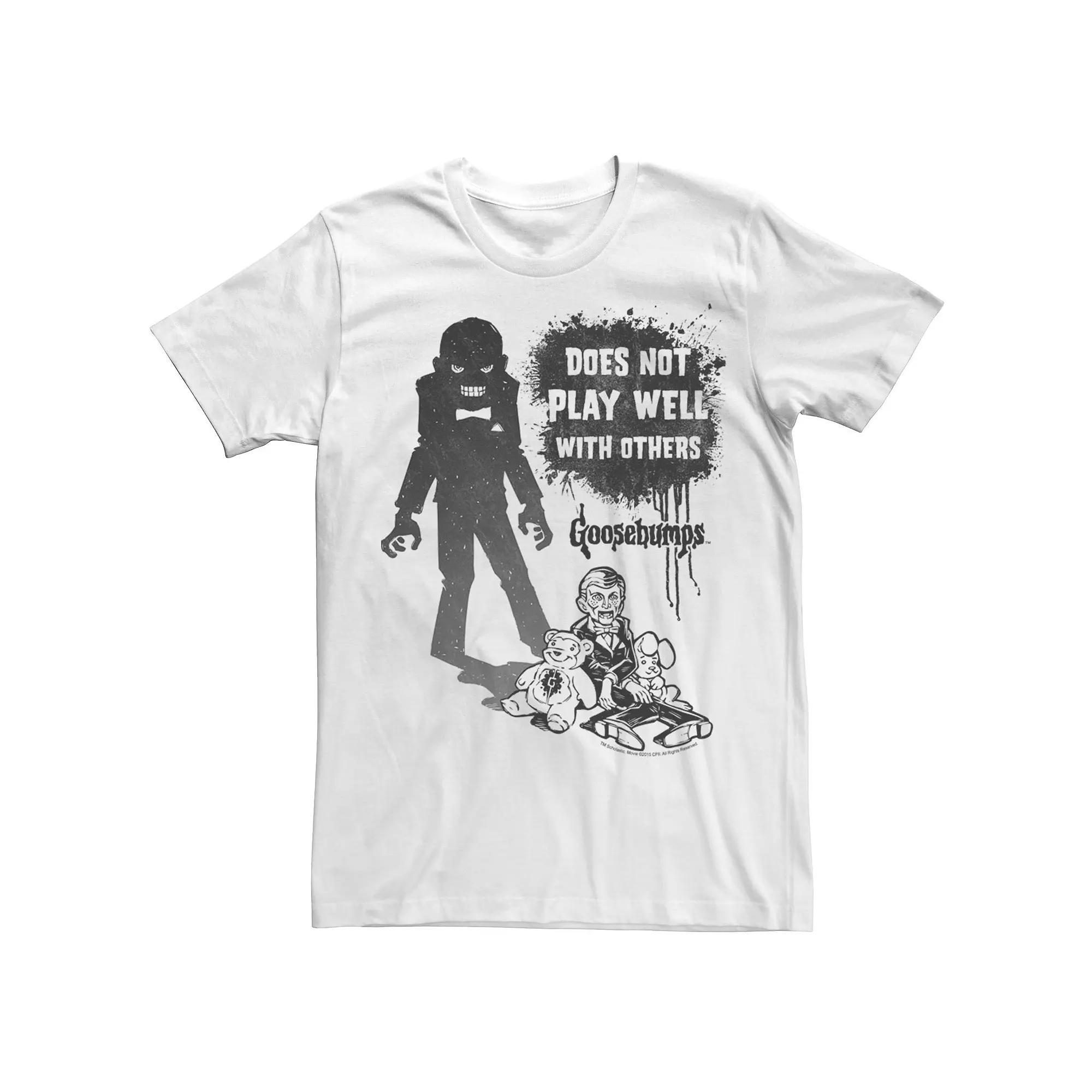 Men's Goosebumps Slappy Does Not Play Well Tee, Size: Large, White Product Image