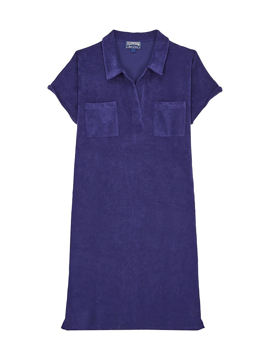Womens Louve Terry Polo Minidress Product Image