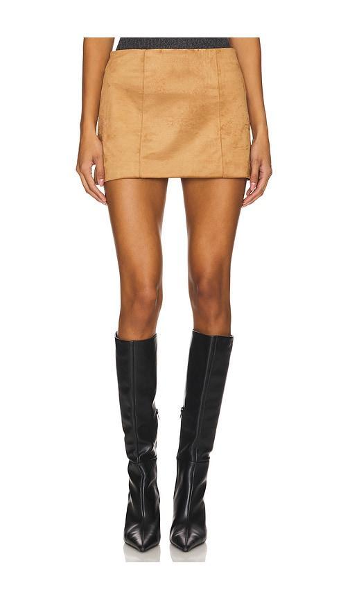 Ginny Faux Suede Mini Skirt Tularosa Product Image