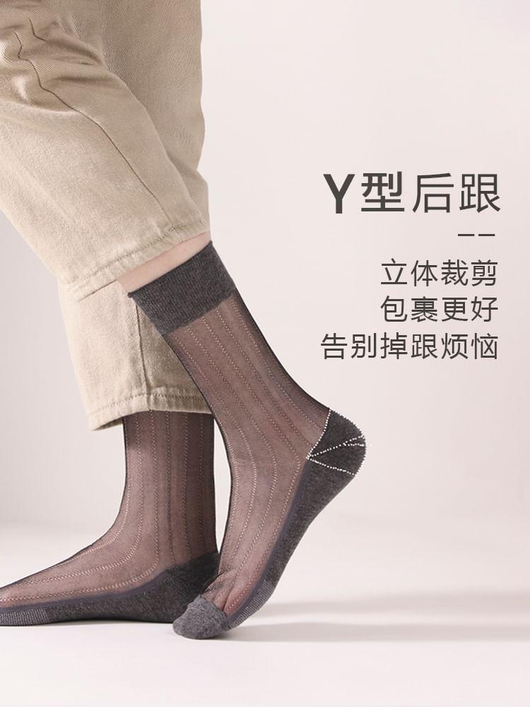 Plain Sheer Socks / Set Product Image
