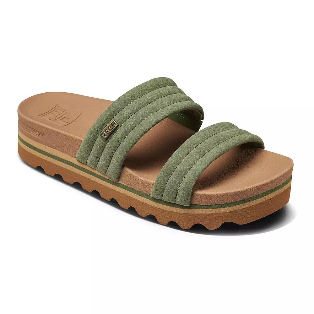 REEF Kaia Women's 2-Bar Slide Sandals, Size: 11, Avocado Product Image