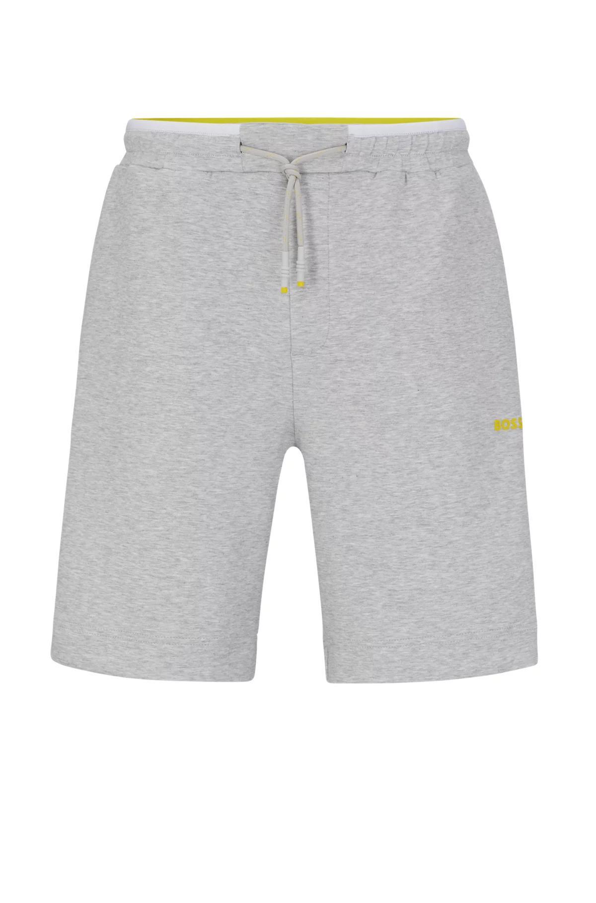 BOSS STRETCH-COTTON-BLEND SHORTS WITH TAPE TRIMS Male Product Image