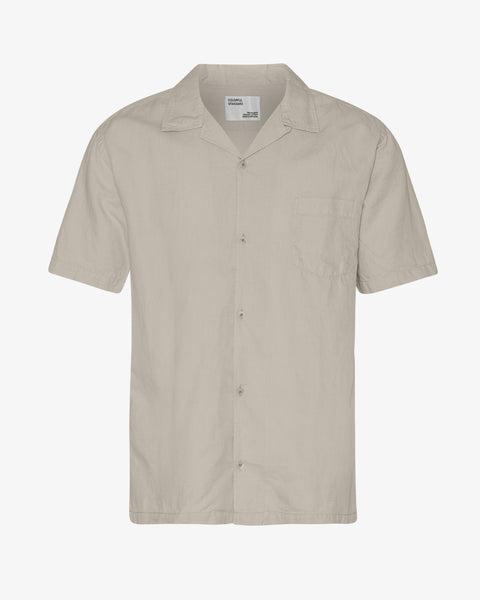 Linen Short Sleeved Shirt - Spring Green Product Image