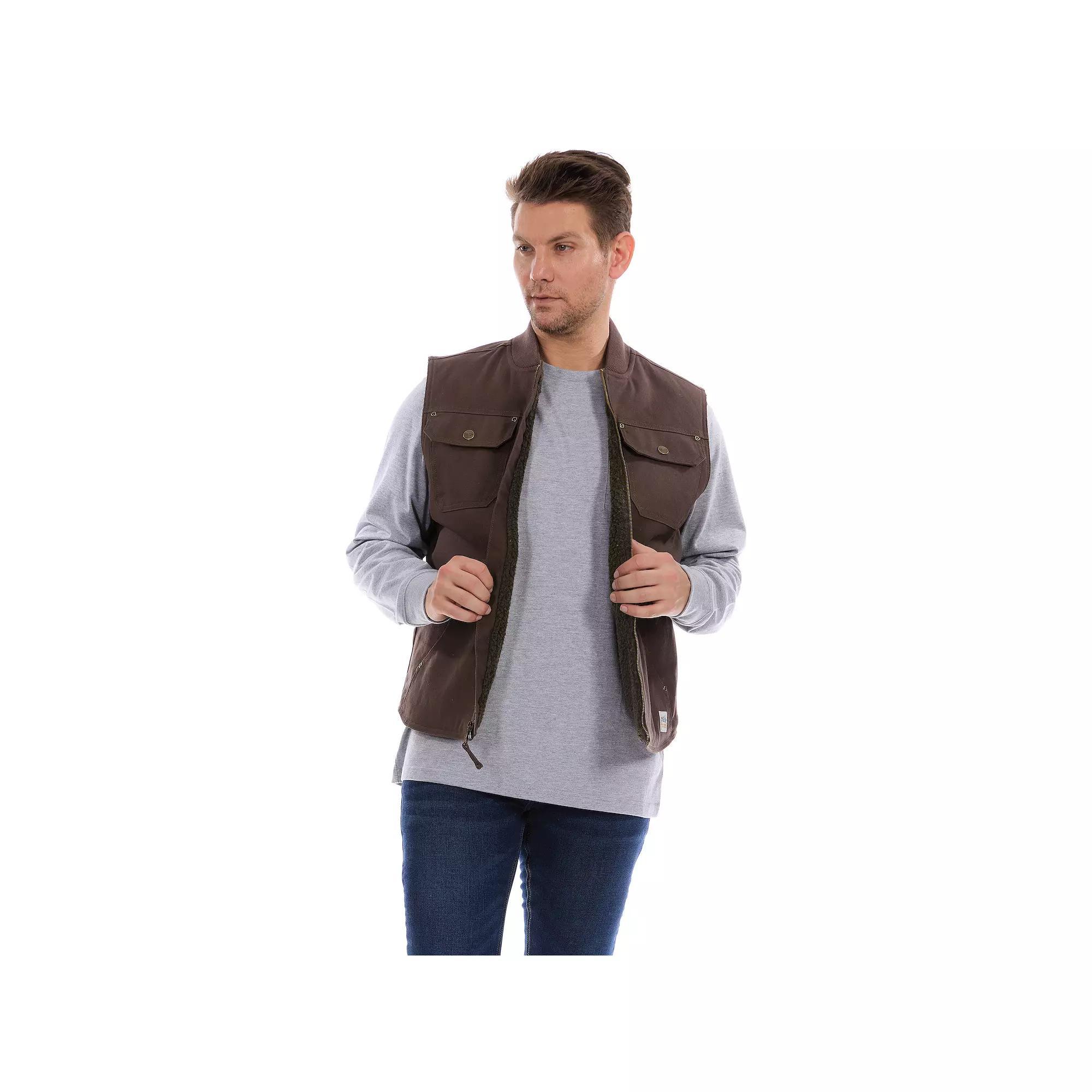Men's Bass Creek Outfitters® Duck Canvas Vest, Size: XXL, Brown Product Image