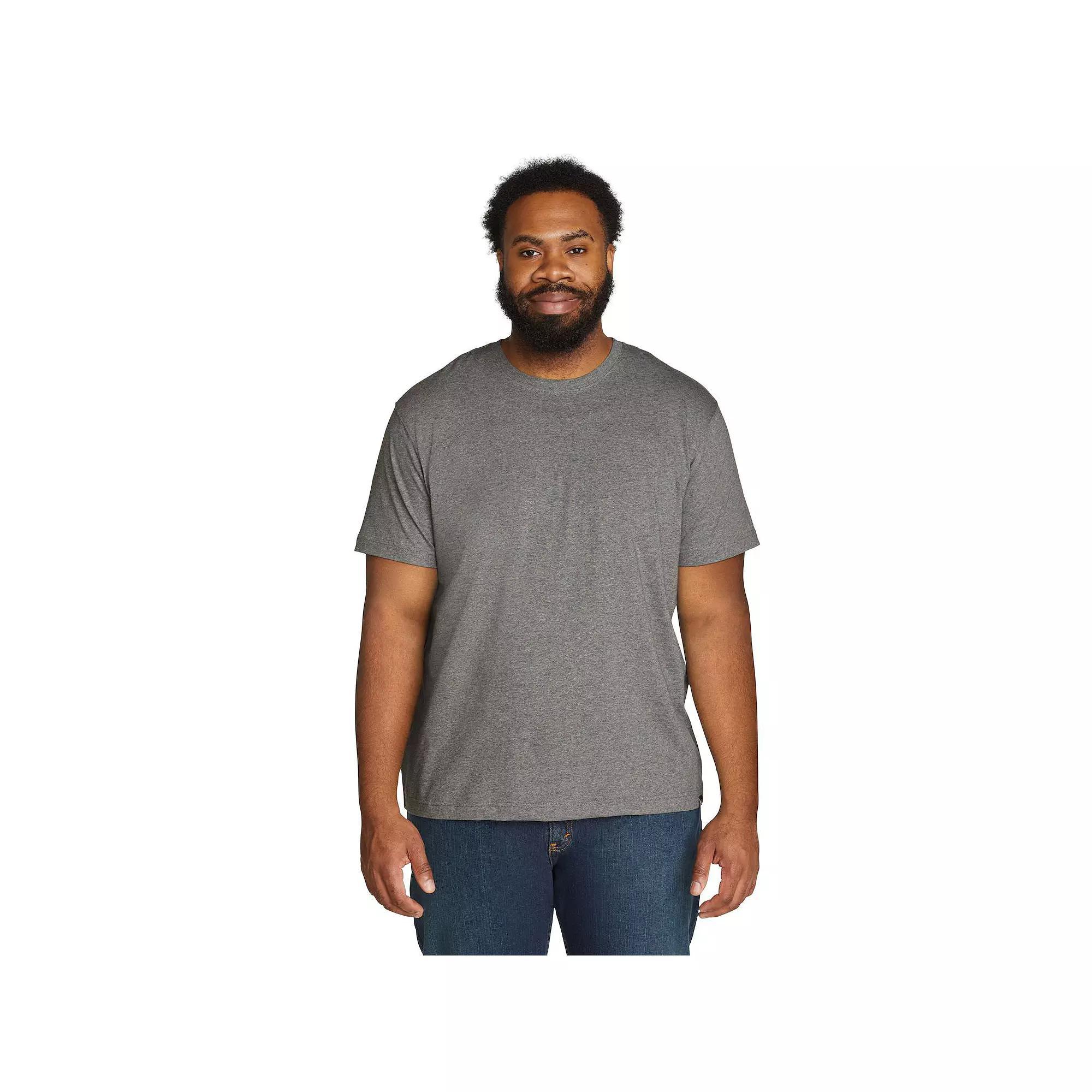Big & Tall Eddie Bauer Short Sleeve Legend Wash T-Shirt, Men's, Size: 3XB, Medium Grey Gray Product Image