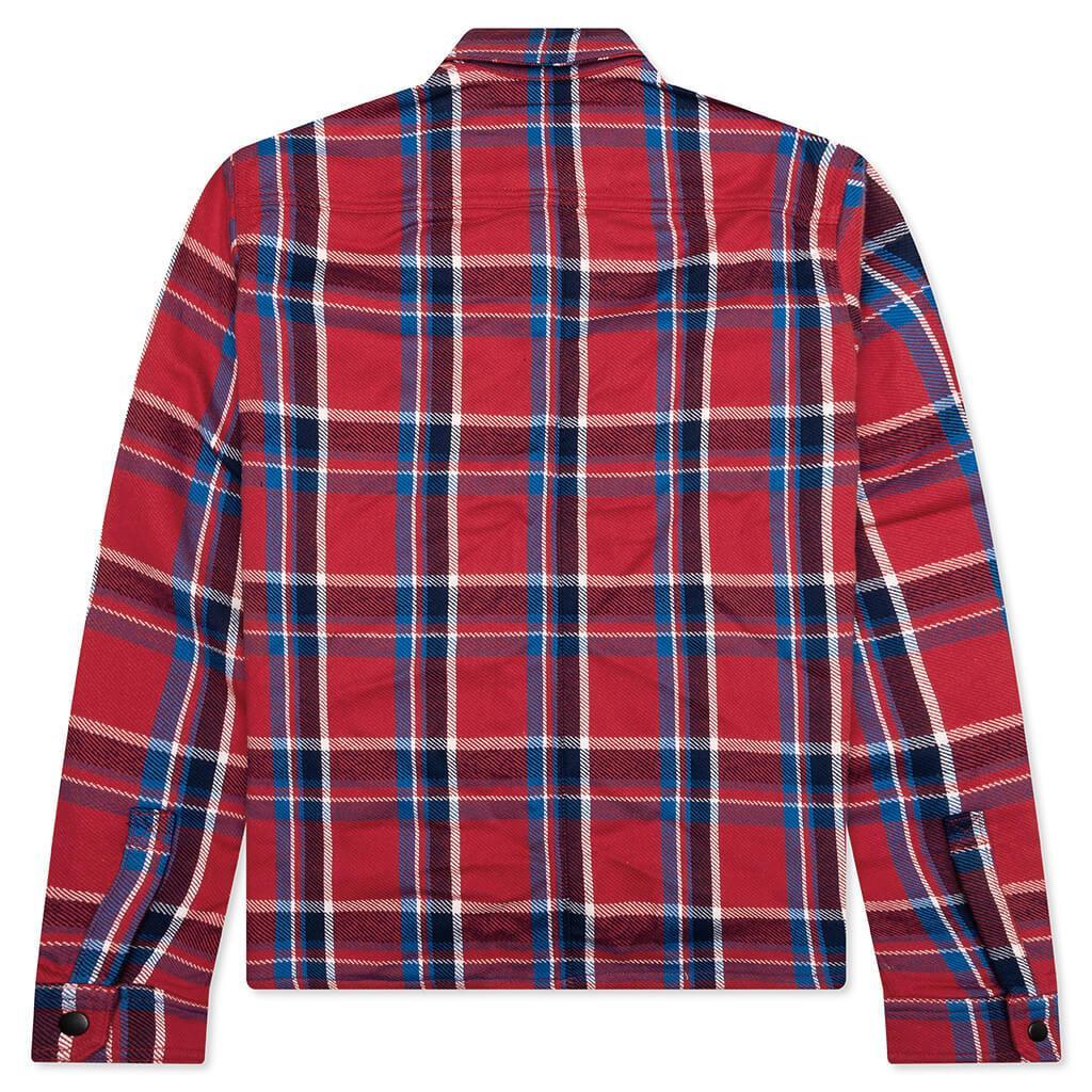 Cropped Outershirt - Red Plaid Male Product Image