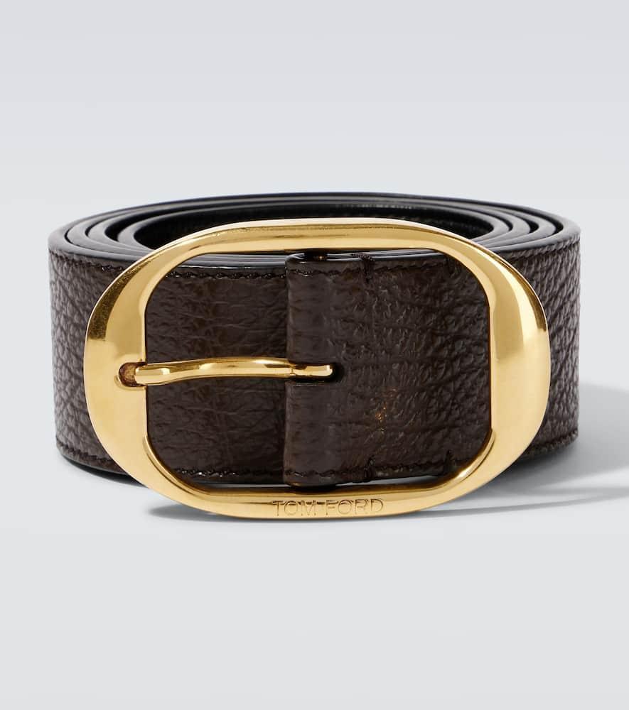 TOM FORD Leather Belt In Brown Product Image