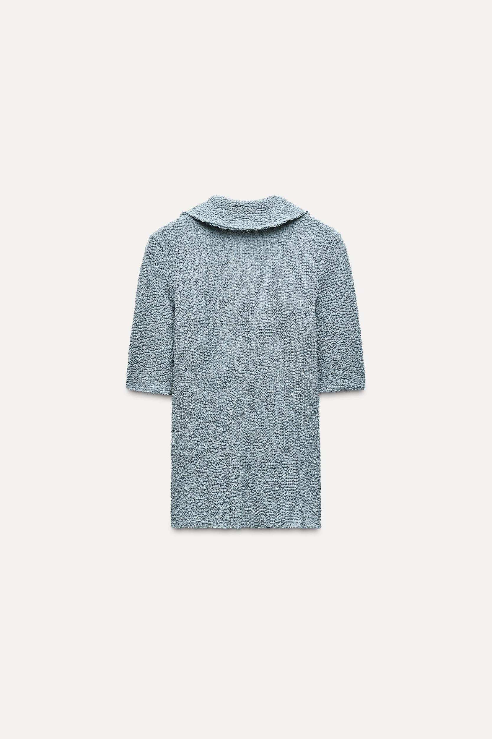 TEXTURED POLO TOP Product Image