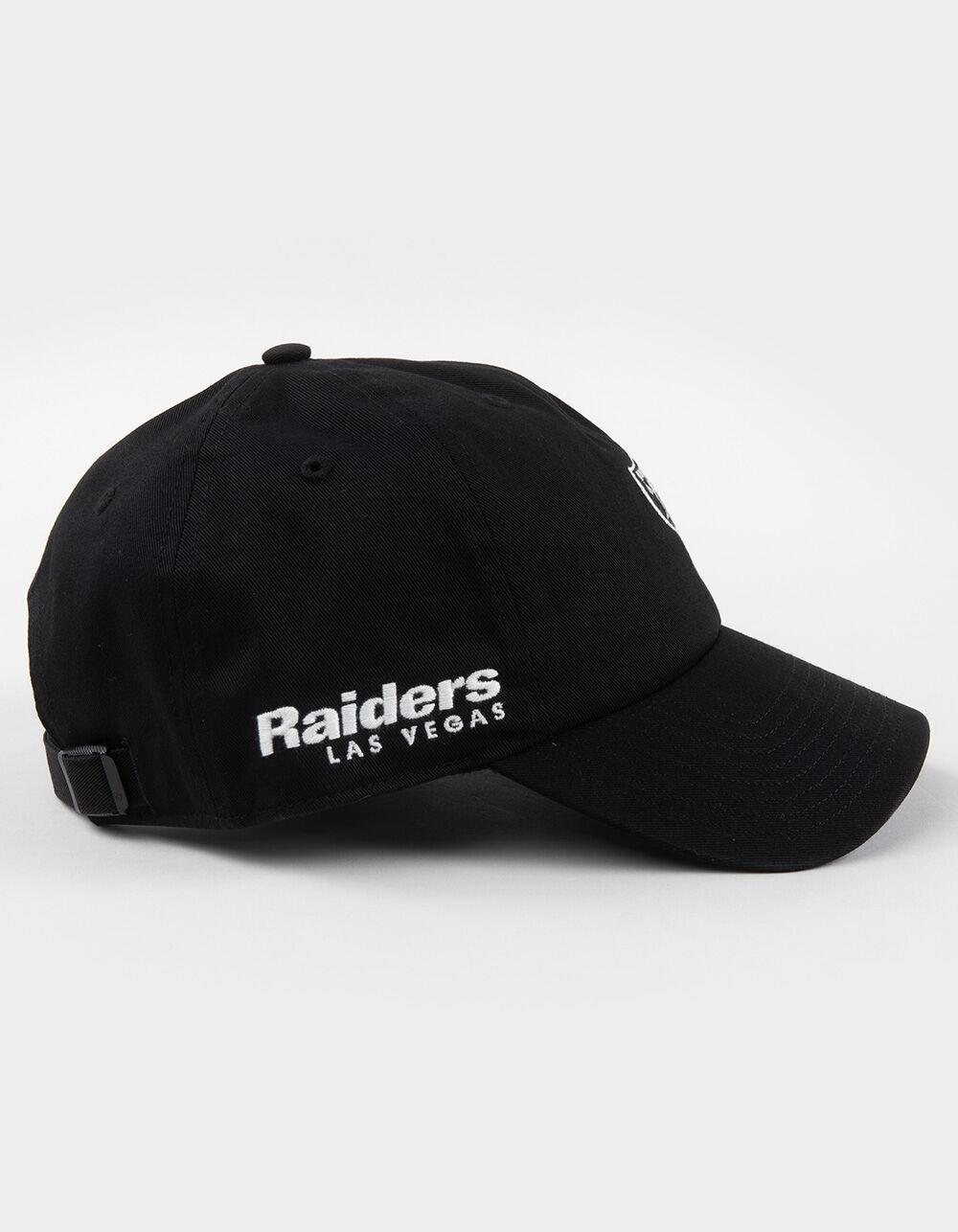 47 BRAND Las Vegas Raiders Foundational '47 Clean Up Strapback Hat - BLACK Product Image