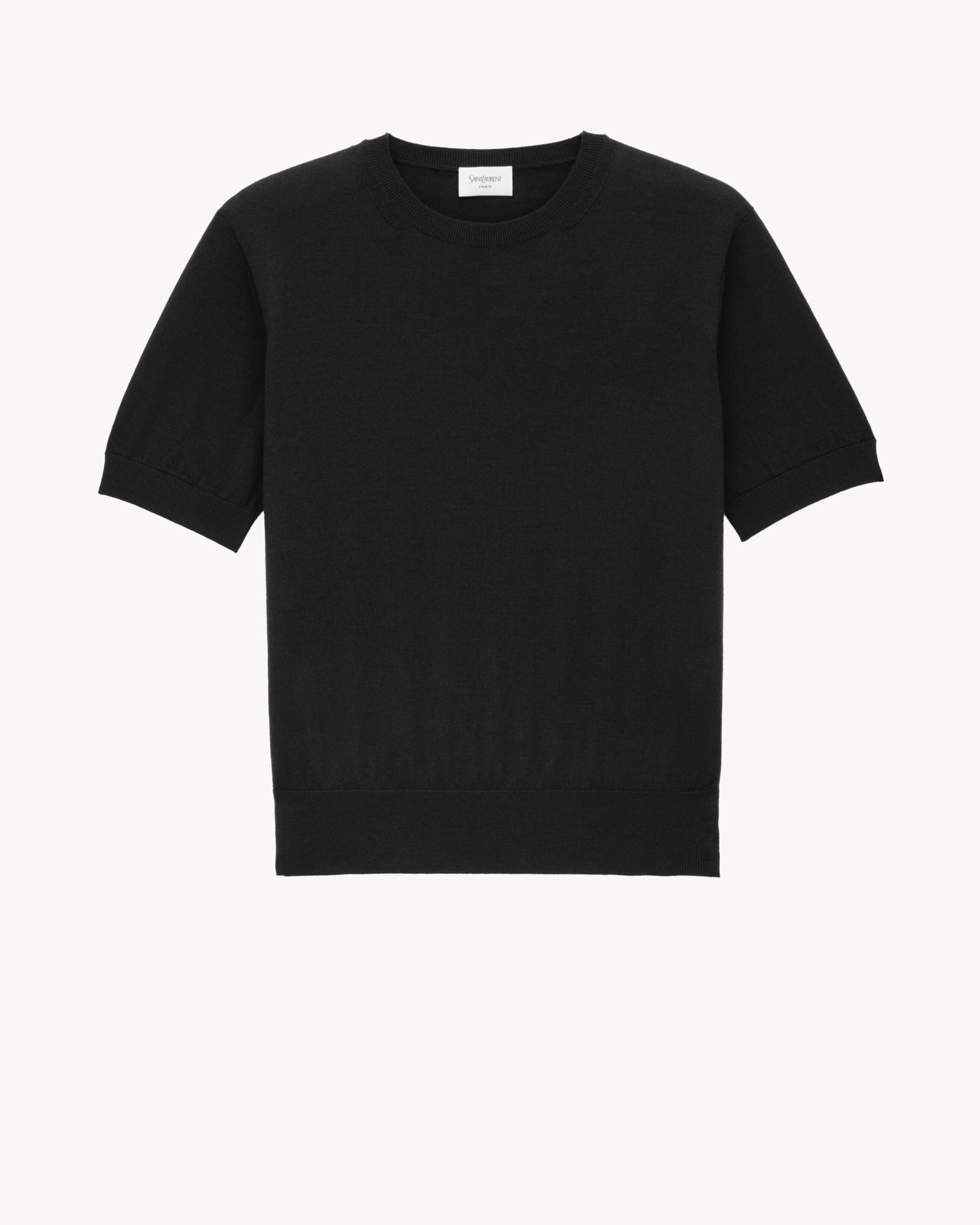 T-shirt sweater in wool Product Image