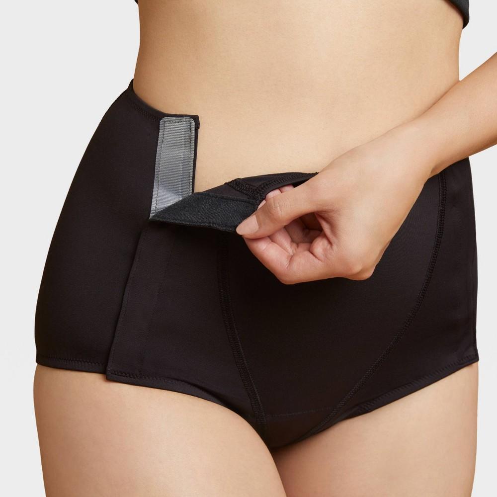 Slick Chicks Womens Adaptive Urinary Incontinence Briefs with Hook and Loop - Black XS Product Image