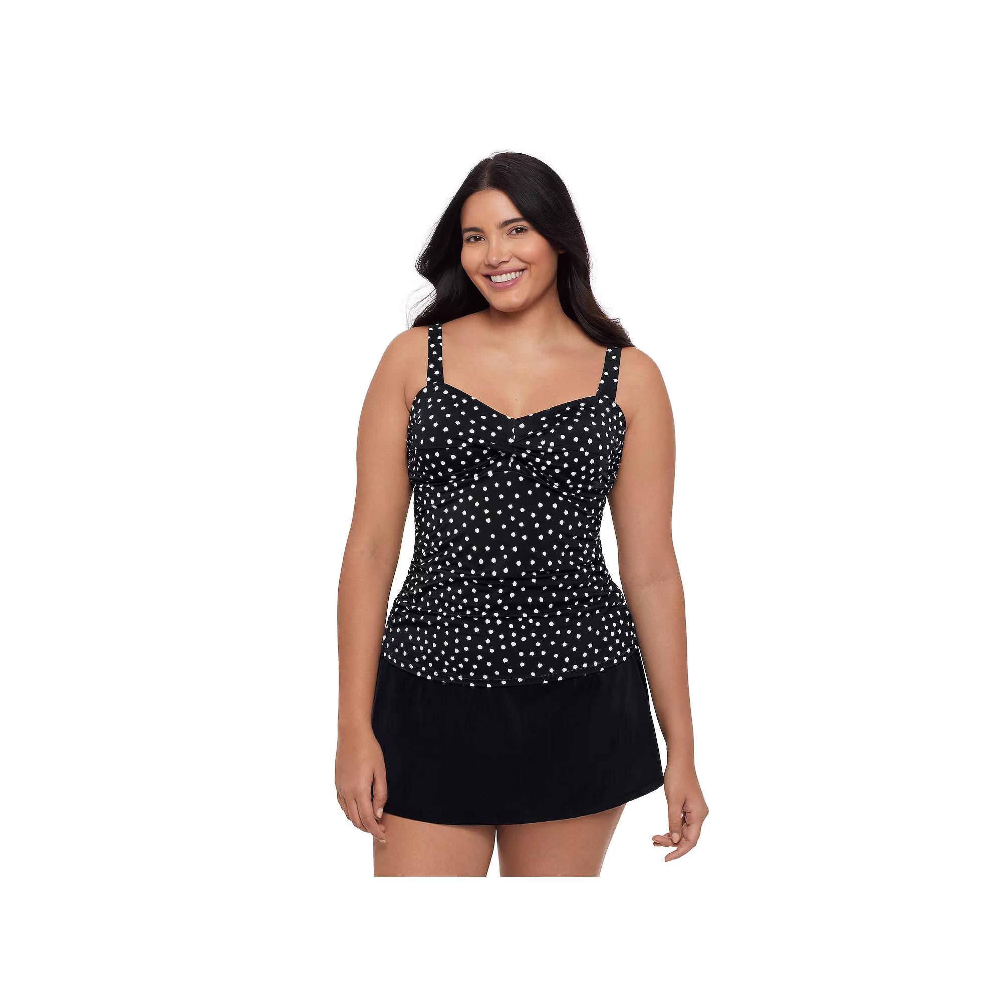 Women's Trimshaper Ava Tankini Swim Top, Size: 14, Seastones Product Image