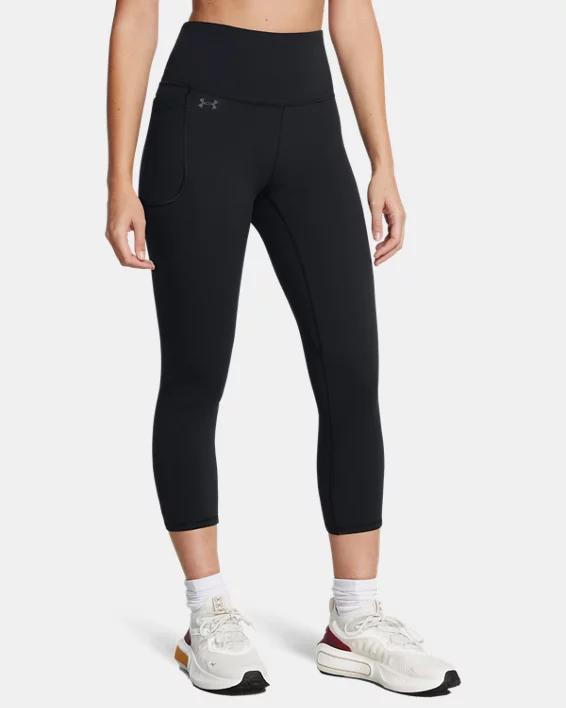Women's Under Armour Motion Capri Leggings, Size: Large, Ether Blue Product Image