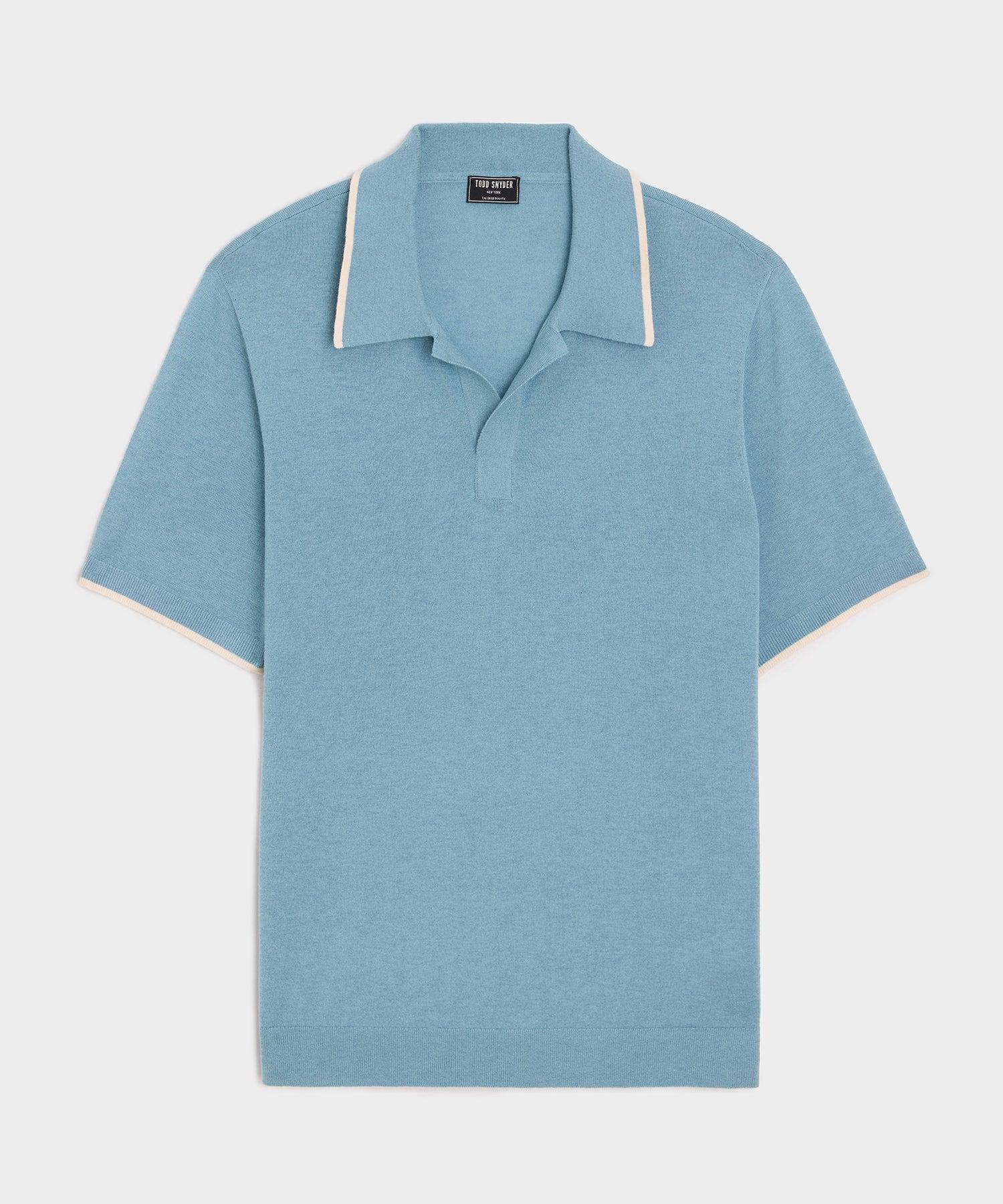 Silk-Cashmere Tipped Sweater Polo Product Image