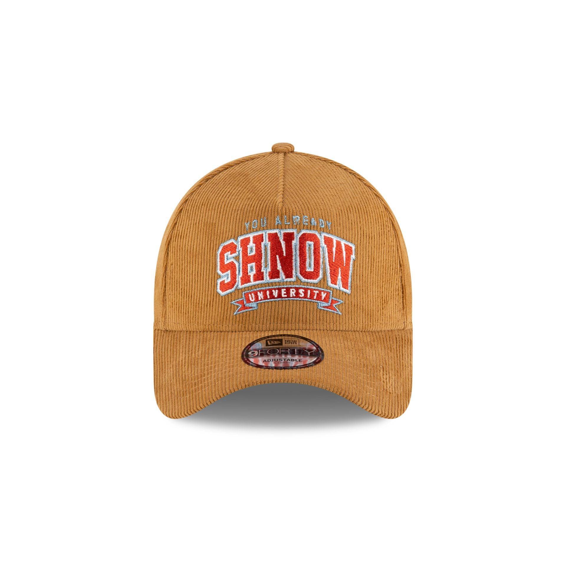 You Already Shnow University Wheat Cord 9FORTY A-Frame Snapback Hat Male Product Image
