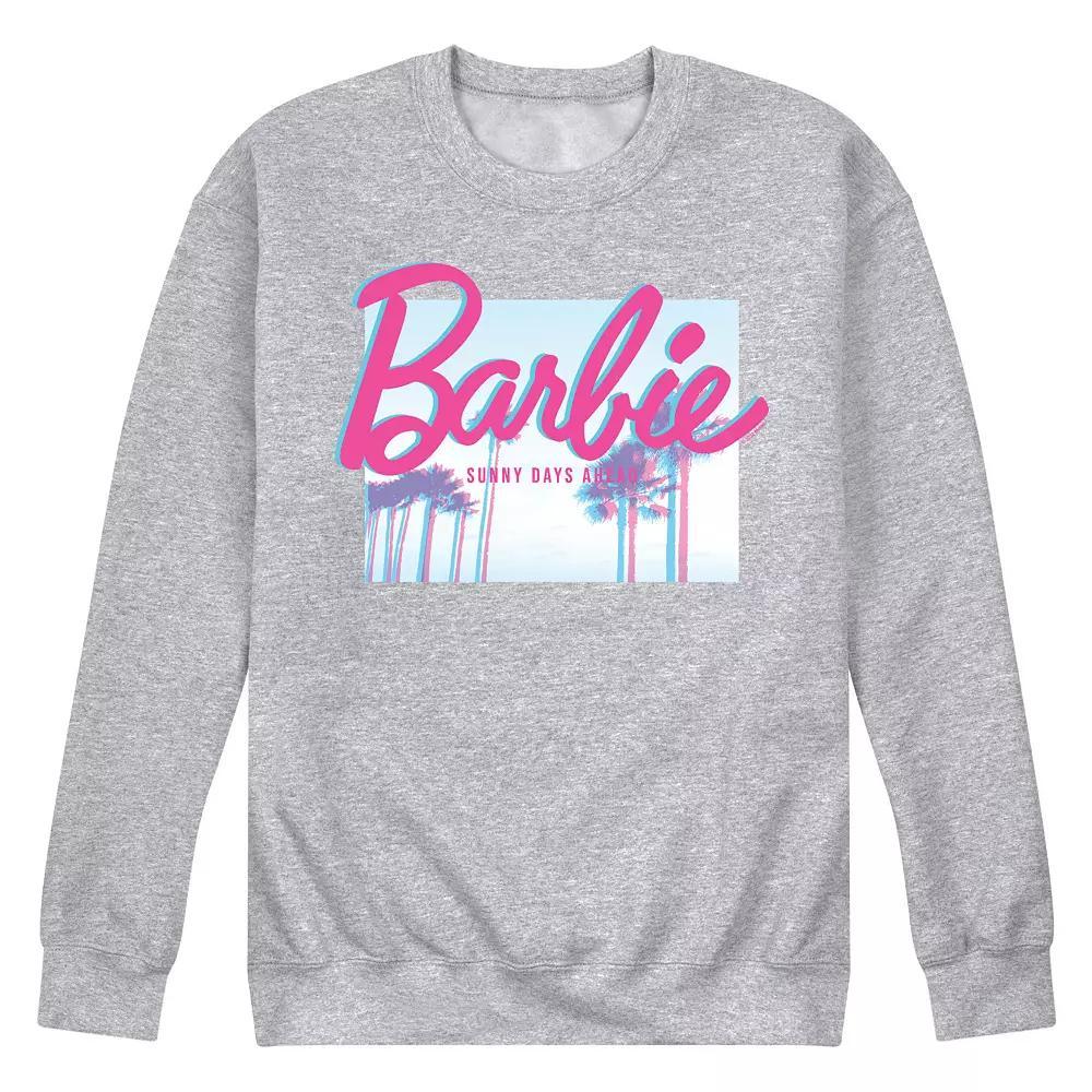 Mens Barbie Dream Summer Sunny Days Fleece Sweatshirt Blue Product Image