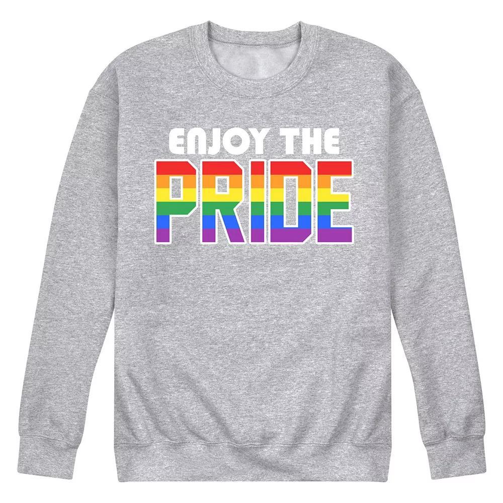 Mens Enjoy The Pride Fleece Sweatshirt Blue Product Image