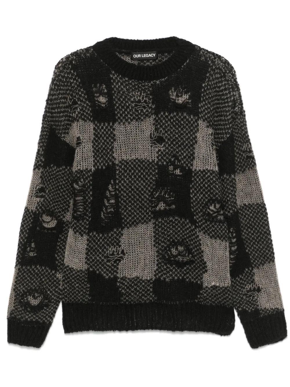 OUR LEGACY Sonar Sweater In Black Product Image