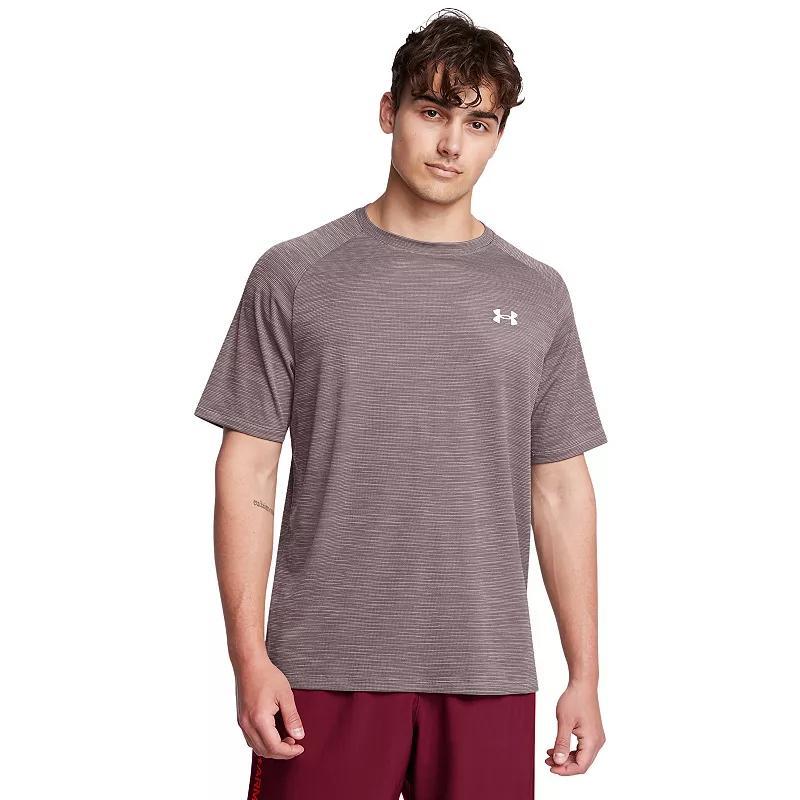 Men's Under Armour Tech Textured Short Sleeve Tee, Size: XL, Tetra Gray Product Image