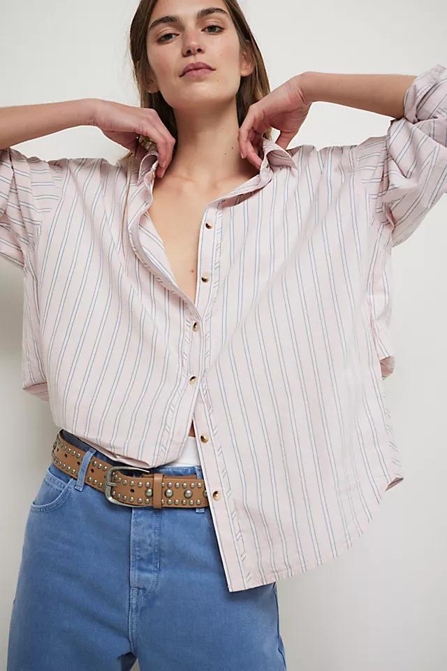 We The Free Striped Varsity Vibes Shirt Product Image