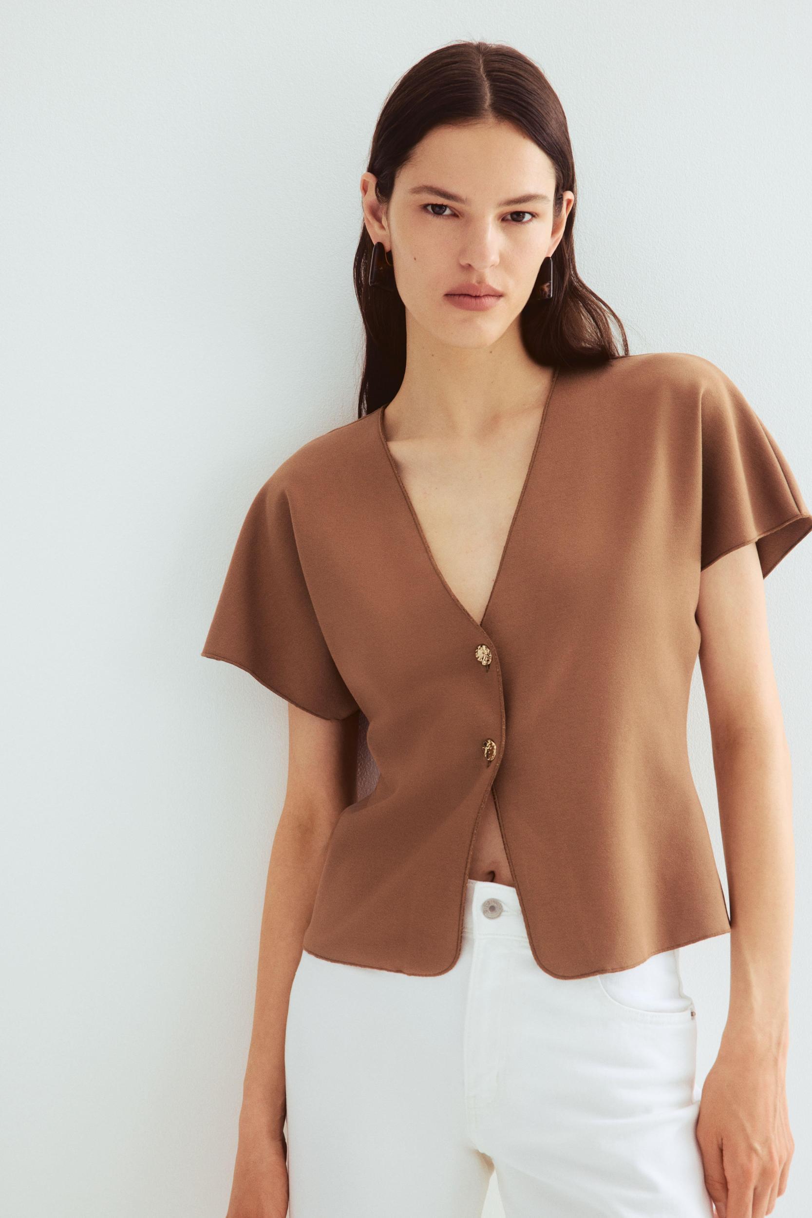 Batwing-Sleeved Cardigan Product Image