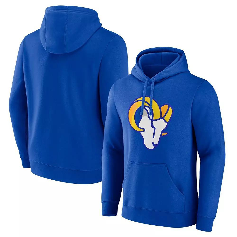 Mens Fanatics Royal Los Angeles Rams Primary Logo Fleece Pullover Hoodie Product Image