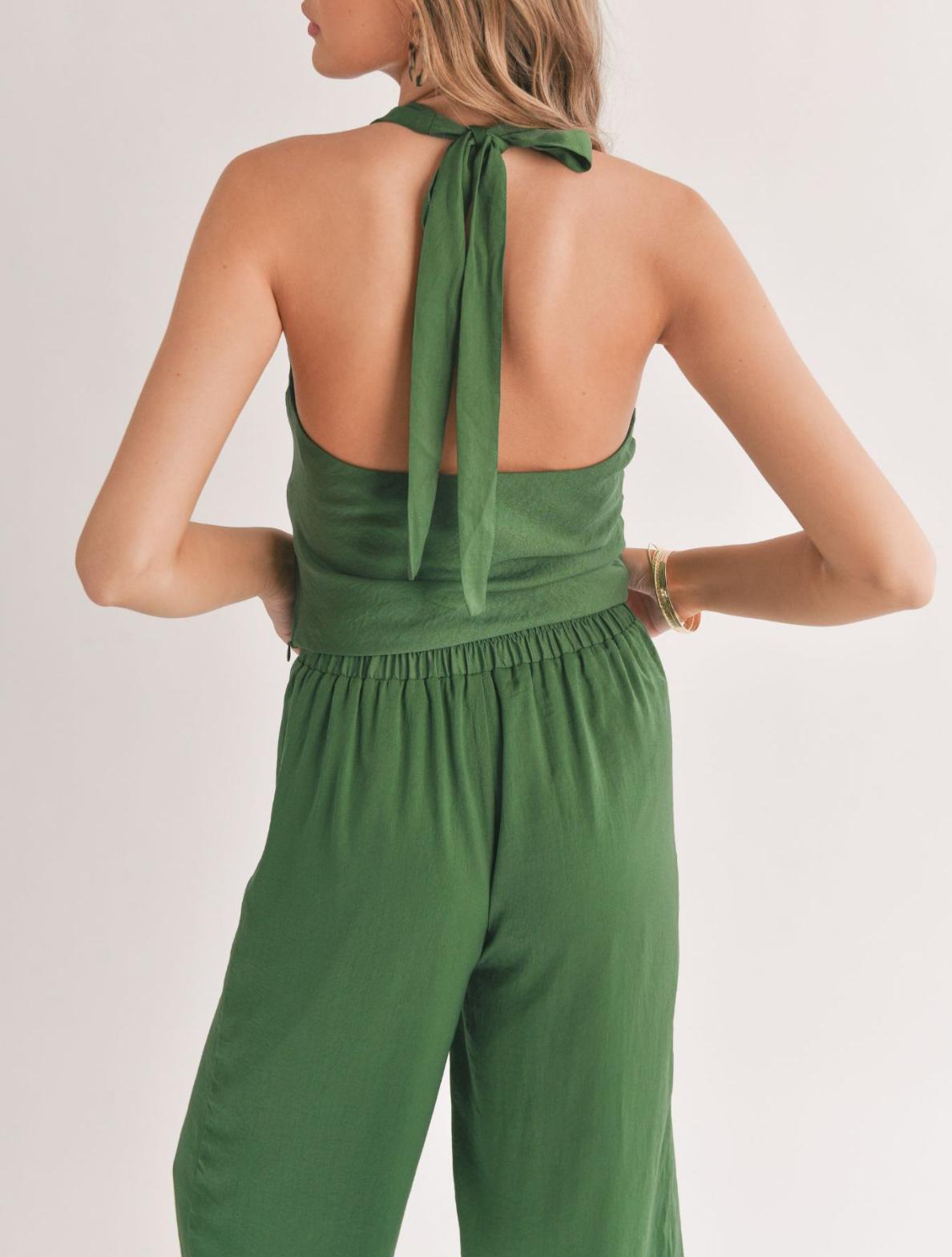 Halter Tie Dress Tank Top Product Image