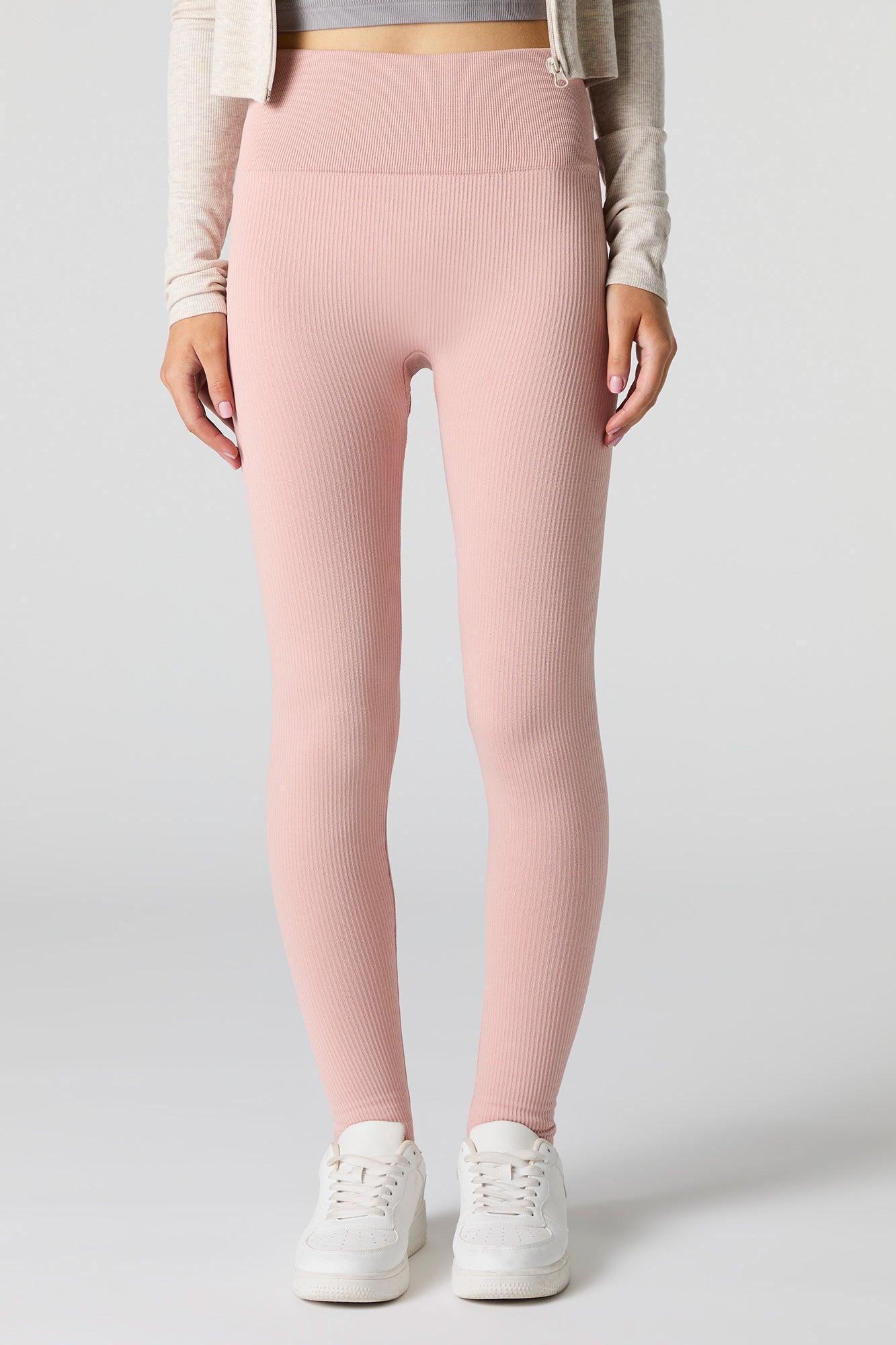 High Rise Seamless Ribbed Legging Female Product Image