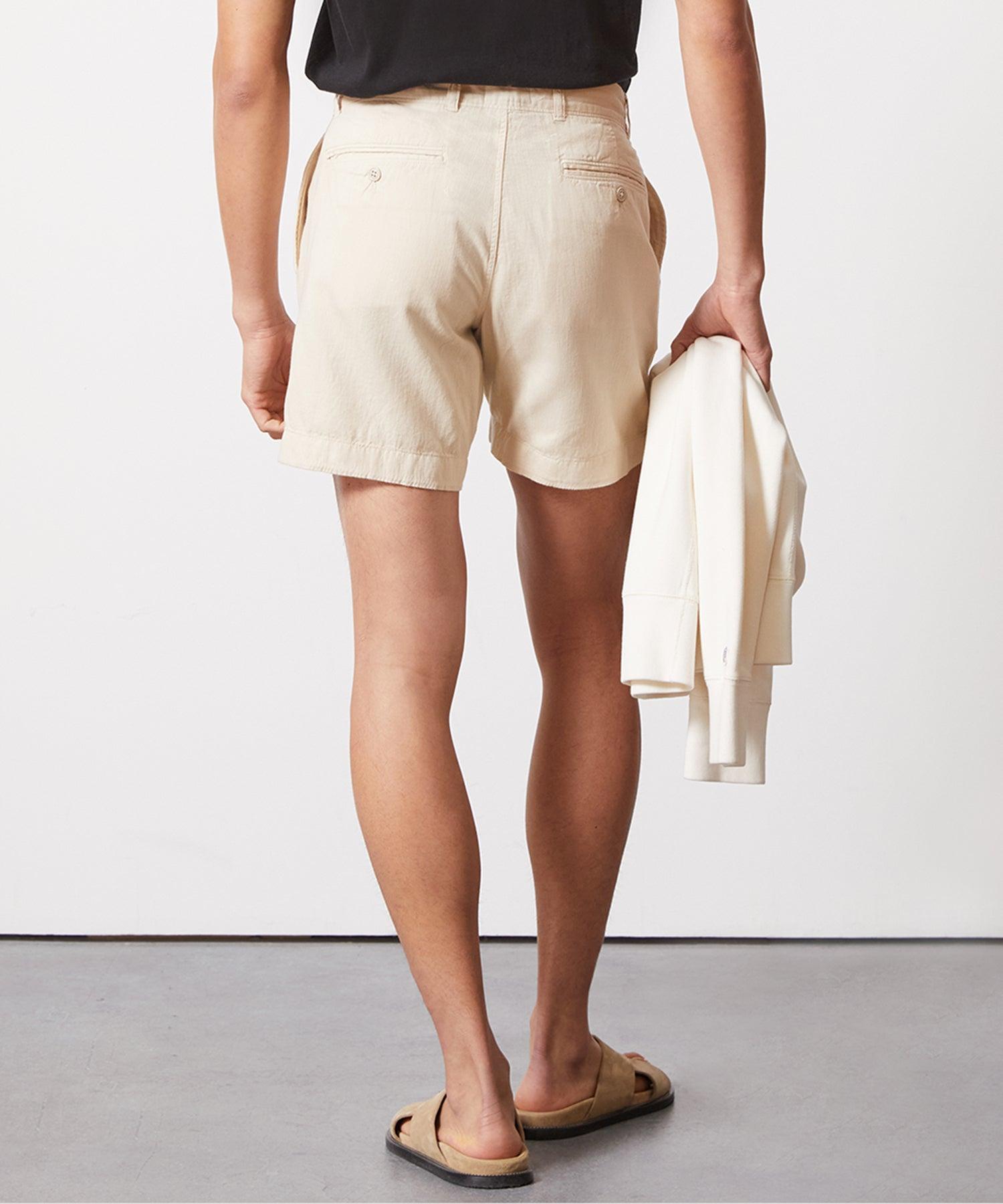7" Cotton Linen Hudson Short Product Image