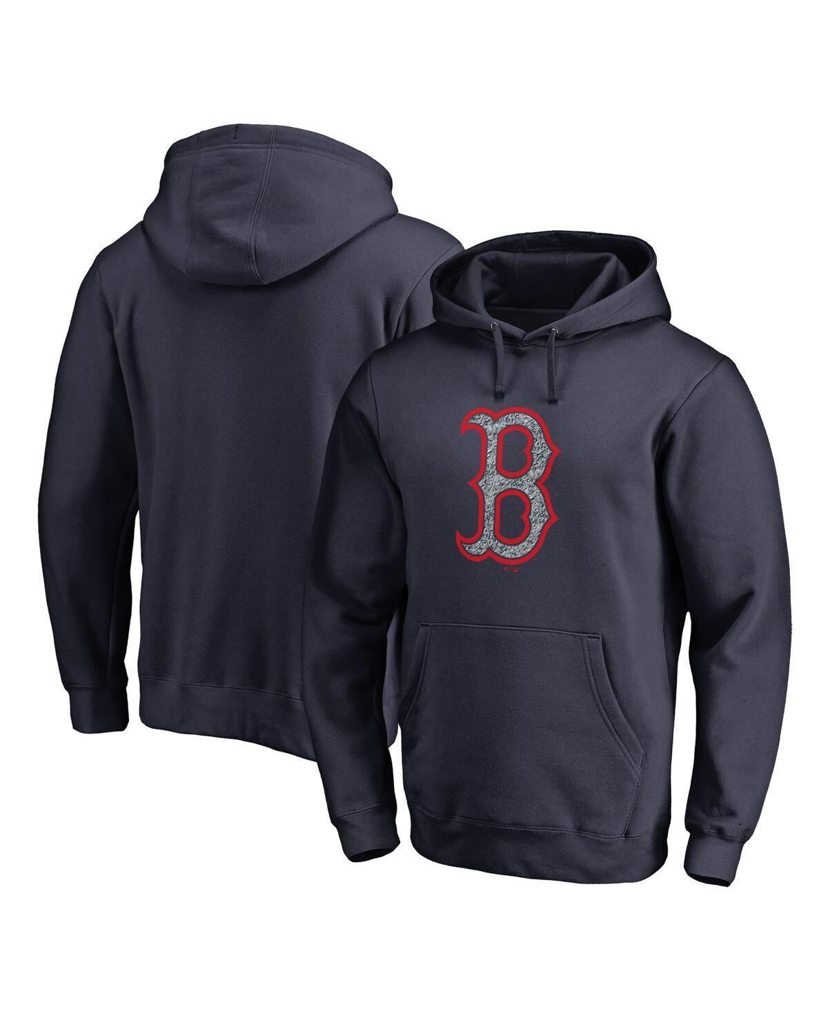 Mens Fanatics Branded Boston Red Sox Static Logo Pullover Hoodie Blue Product Image