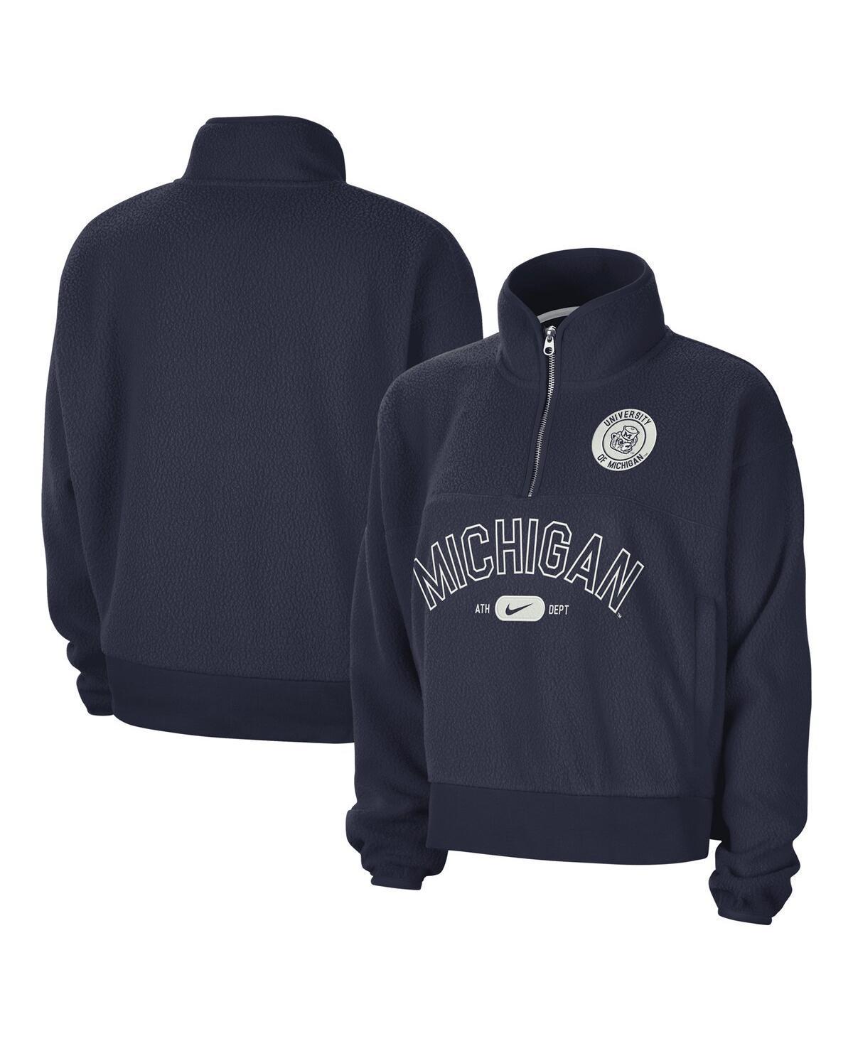 Michigan Fly Women's Nike College 1/4-Zip Jacket Product Image