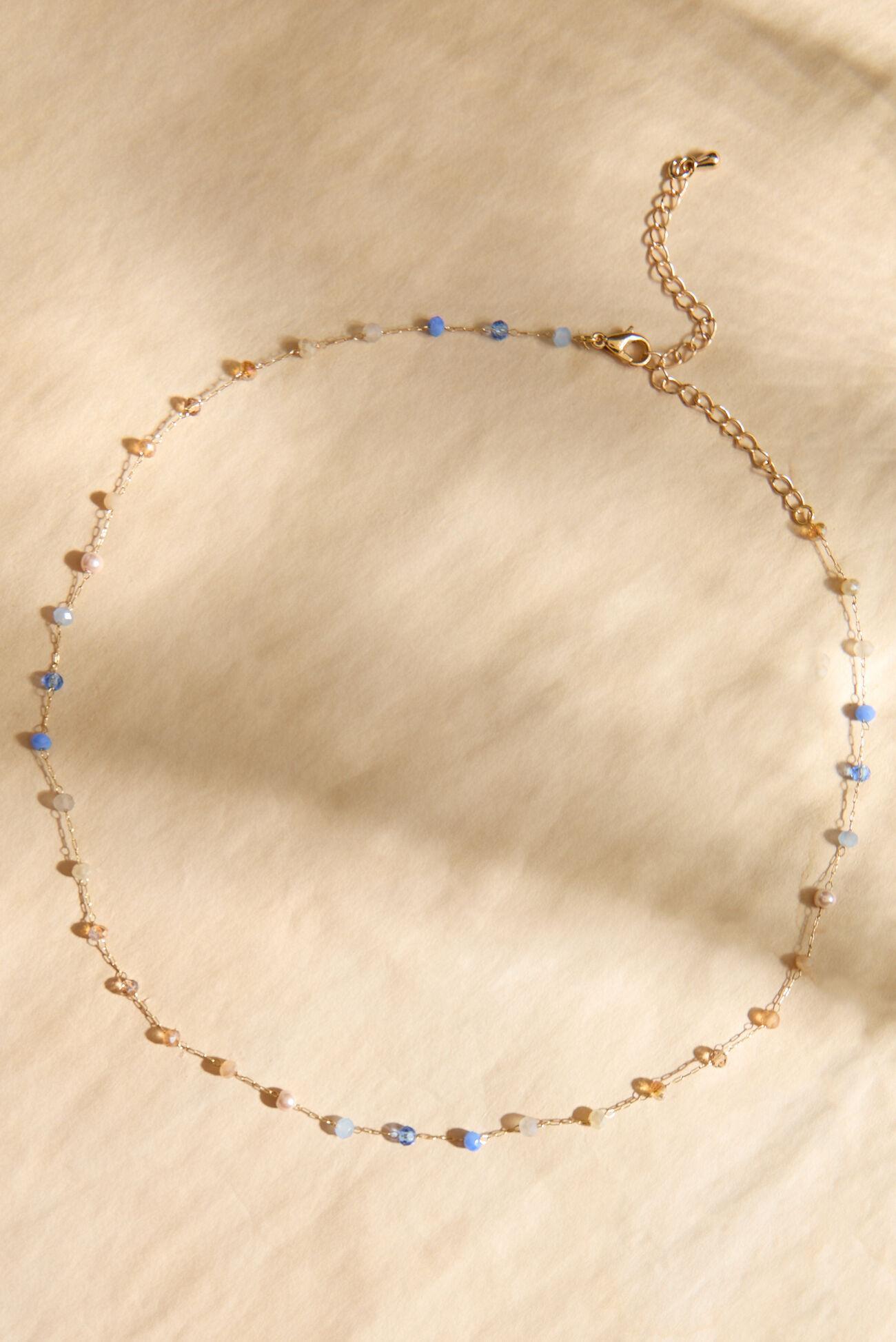 Dainty Chain Beaded Choker Necklace Product Image