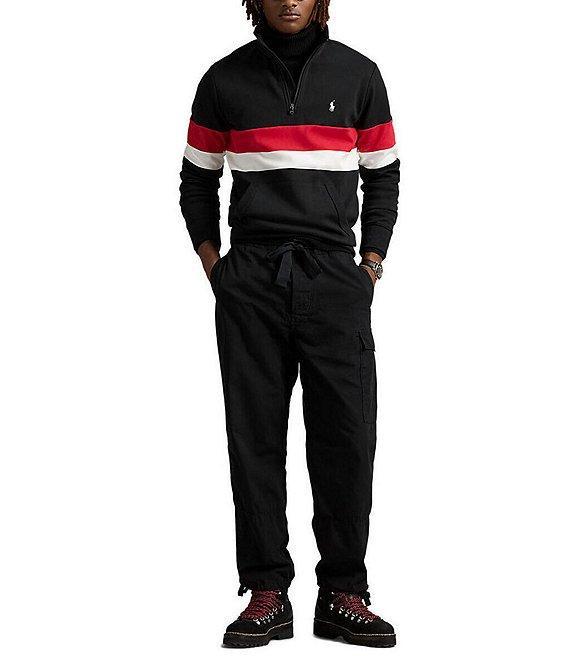 Polo Ralph Lauren Racing Stripe Interlock Quarter-Zip Pullover Product Image