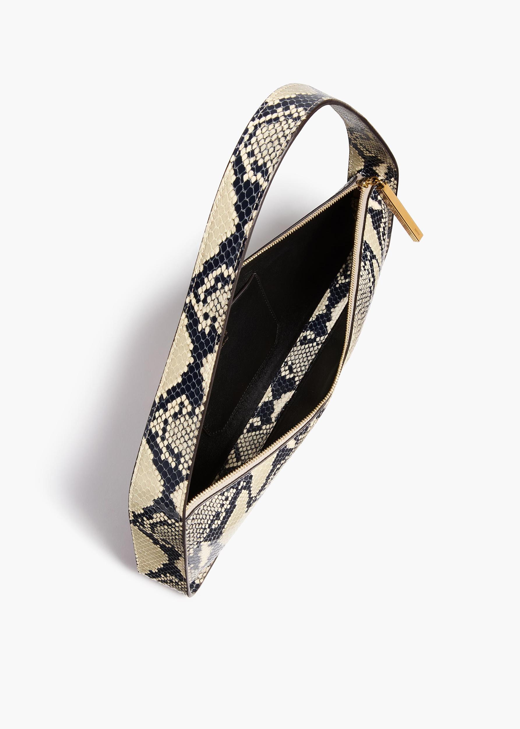 Lori Baguette Bag in Natural Python-Embossed Leather Product Image