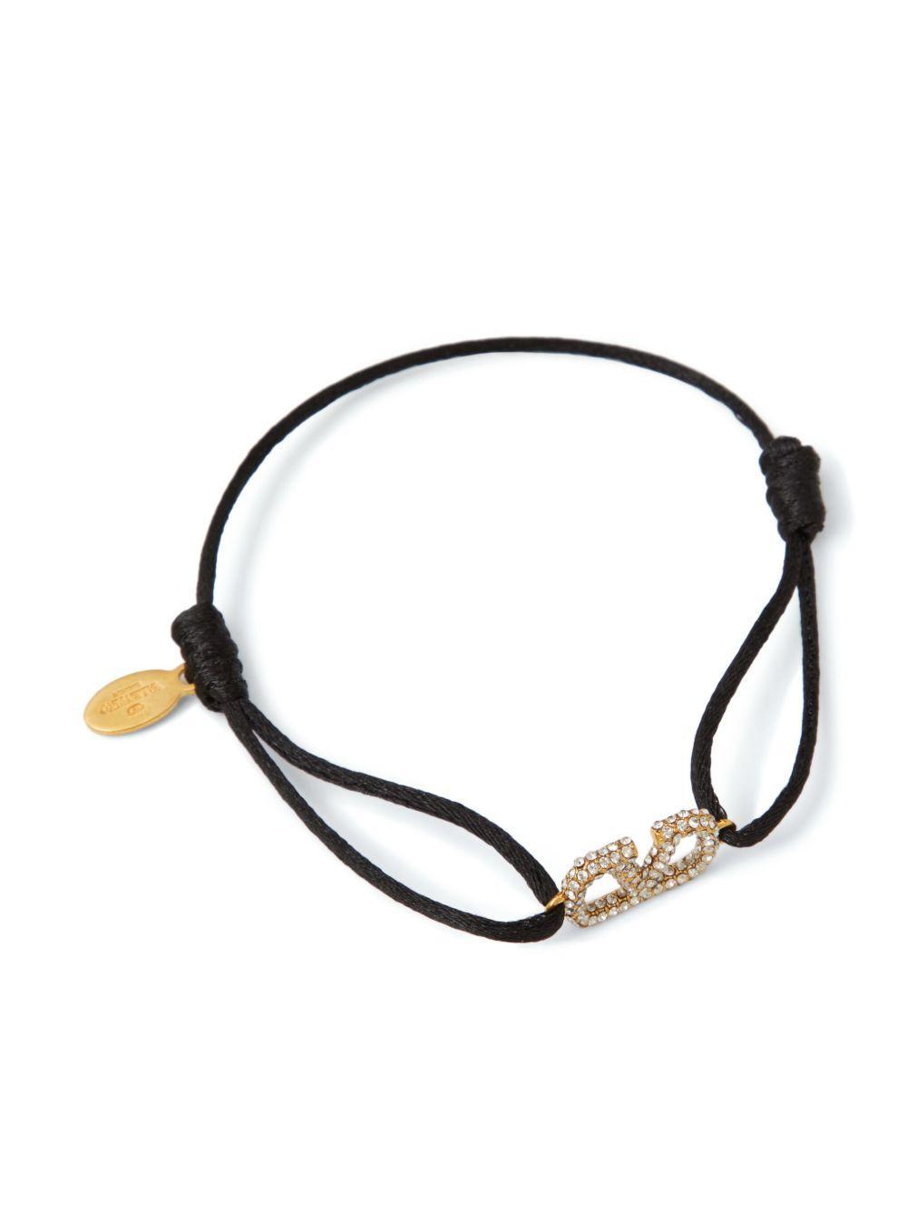 VLogo Signature crystal-embellished bracelet Product Image