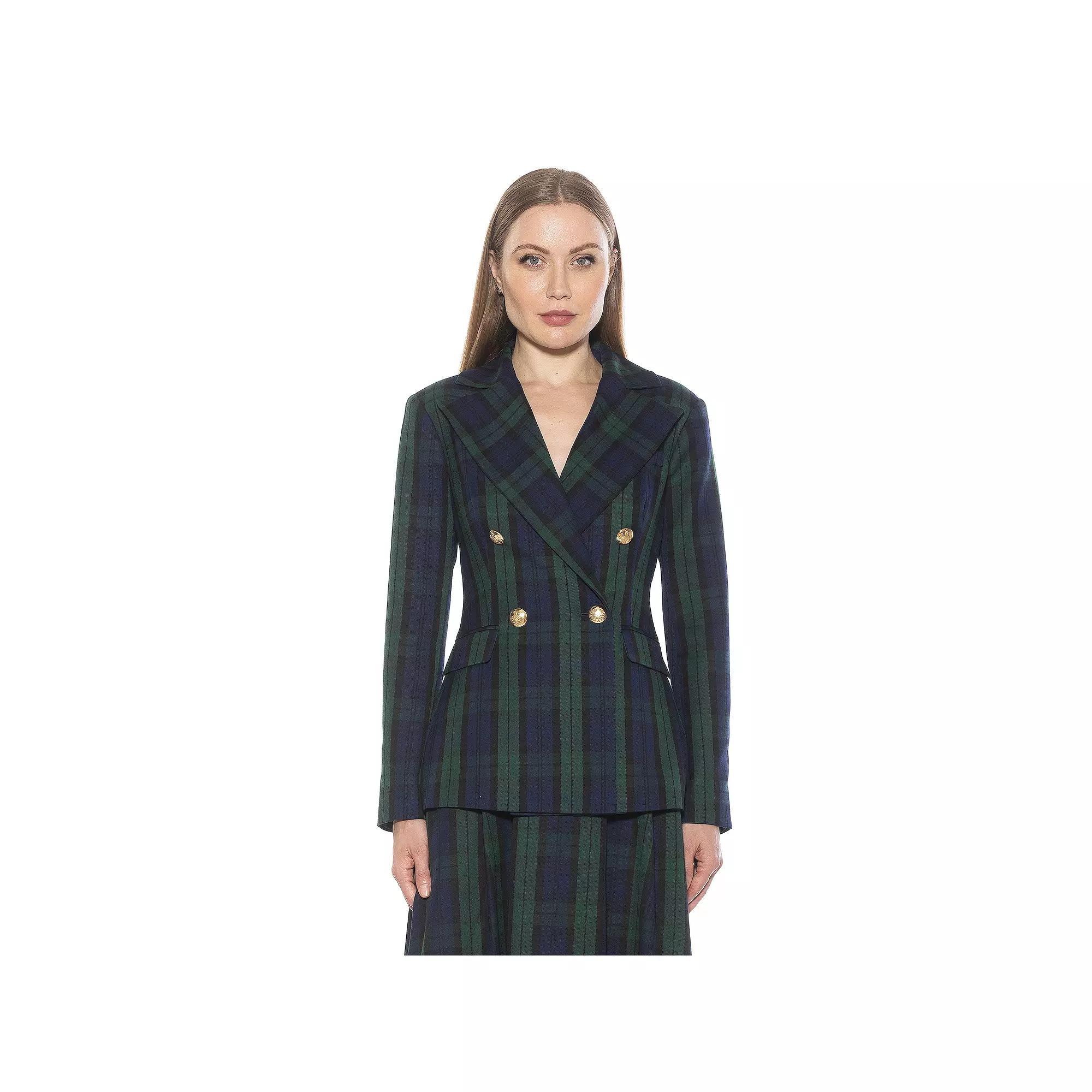 Women's ALEXIA ADMOR Farrah Twill Classic Double Breasted Jacket, Size: 12, Pink Product Image