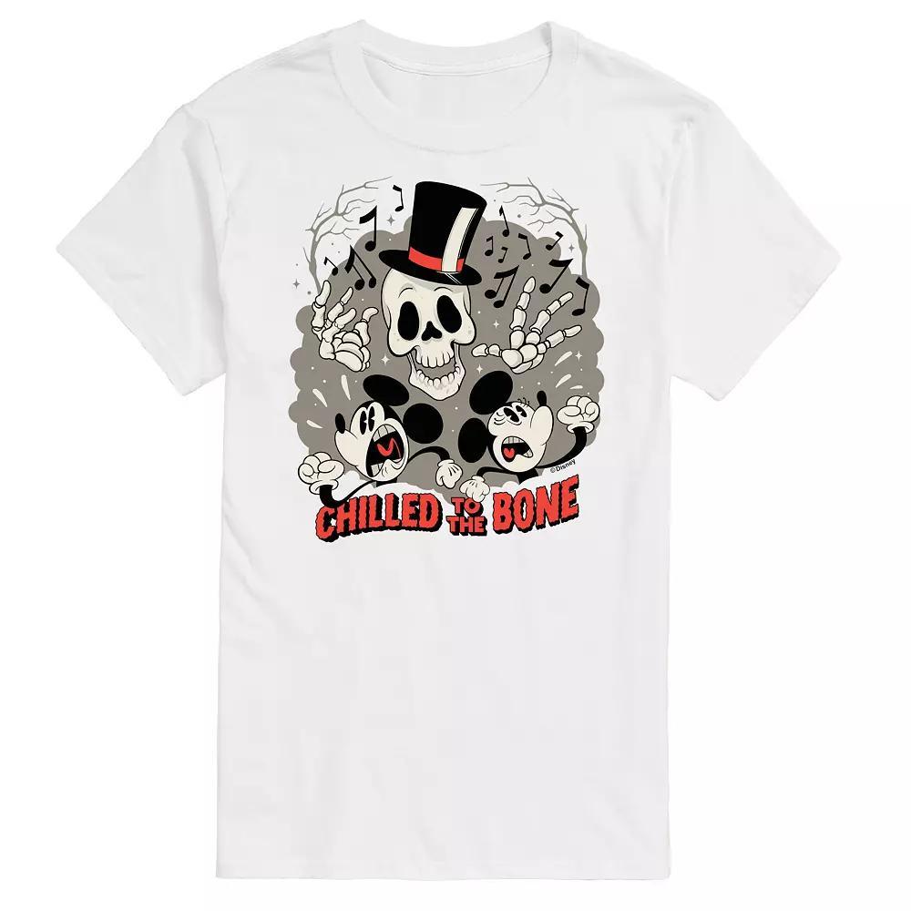 Disney's Mickey Mouse Men's Chilled To The Bone Graphic Tee, Size: Large, White Product Image