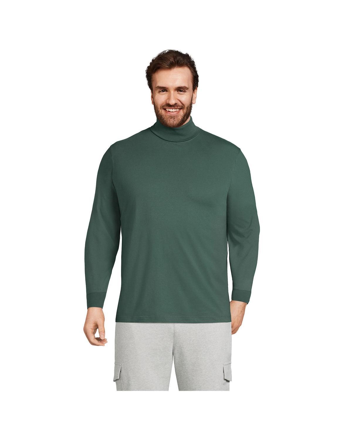 Big & Tall Lands' End Super-T Classic-Fit Turtleneck, Men's, Size: 3XB, Black Product Image