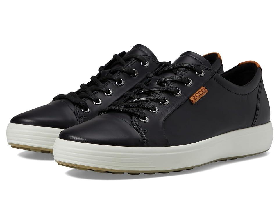 ECCO Mens Soft VII Leather Sneakers Product Image