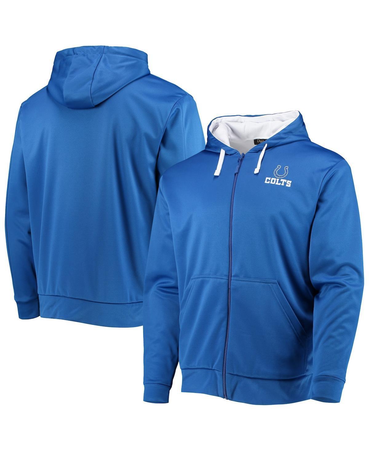 Men's Dunbrooke Royal/White Indianapolis Colts Apprentice Full-Zip Hoodie, Size: 3XL, Blue Product Image