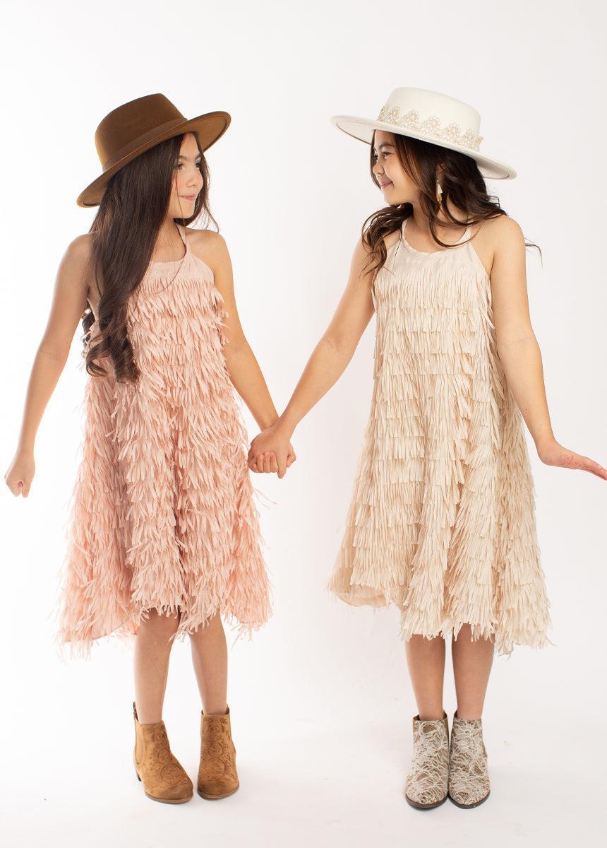 Caleo Dress in Blush Girls Product Image