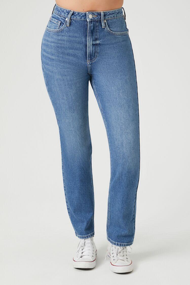 High-Rise Straight-Leg Jeans | Forever 21 Product Image