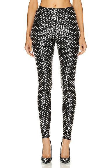 TOM FORD Sequins & Crystal Stones Legging in Black Product Image