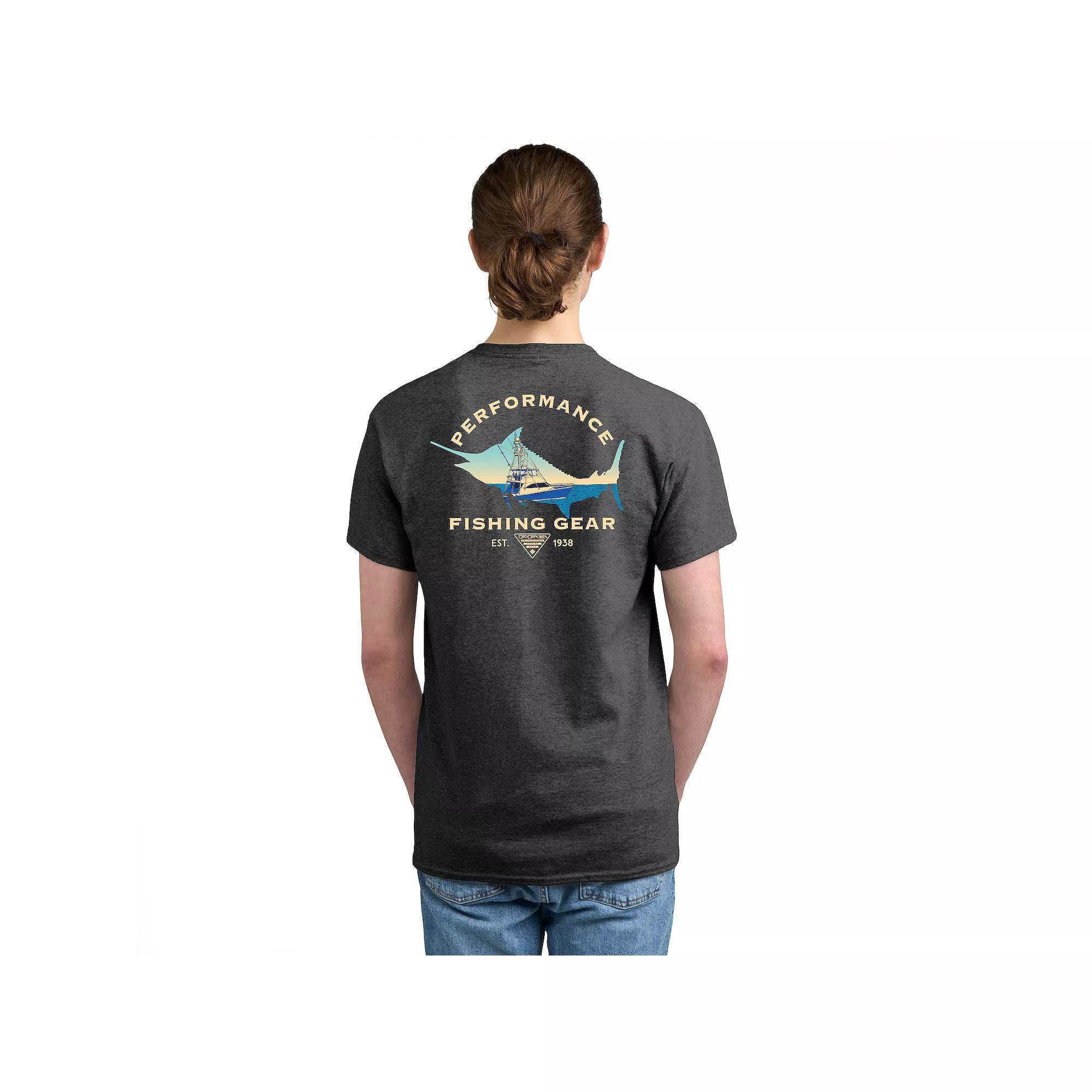 Mens Columbia PFG Performance Fishing Gear Short Sleeve Graphic Tee Product Image