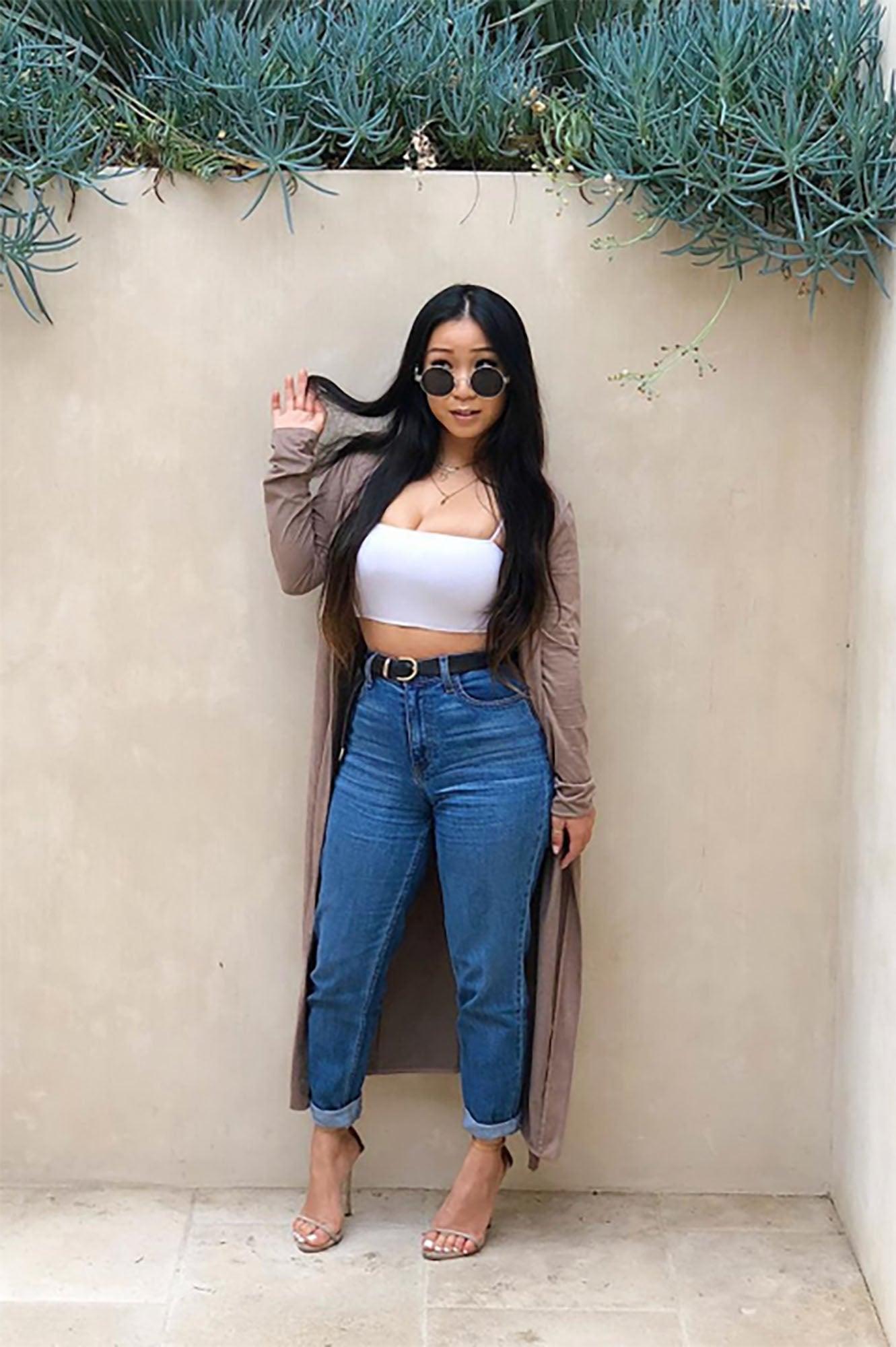 I Got It From My Mama Jeans - Dark Denim Product Image