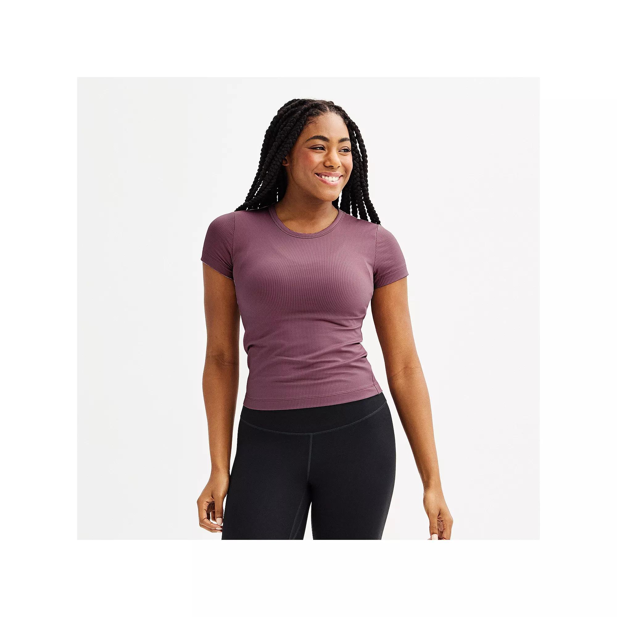 Women's FLX Balance Core Short Sleeve Tee, Size: XL, Modern White Product Image