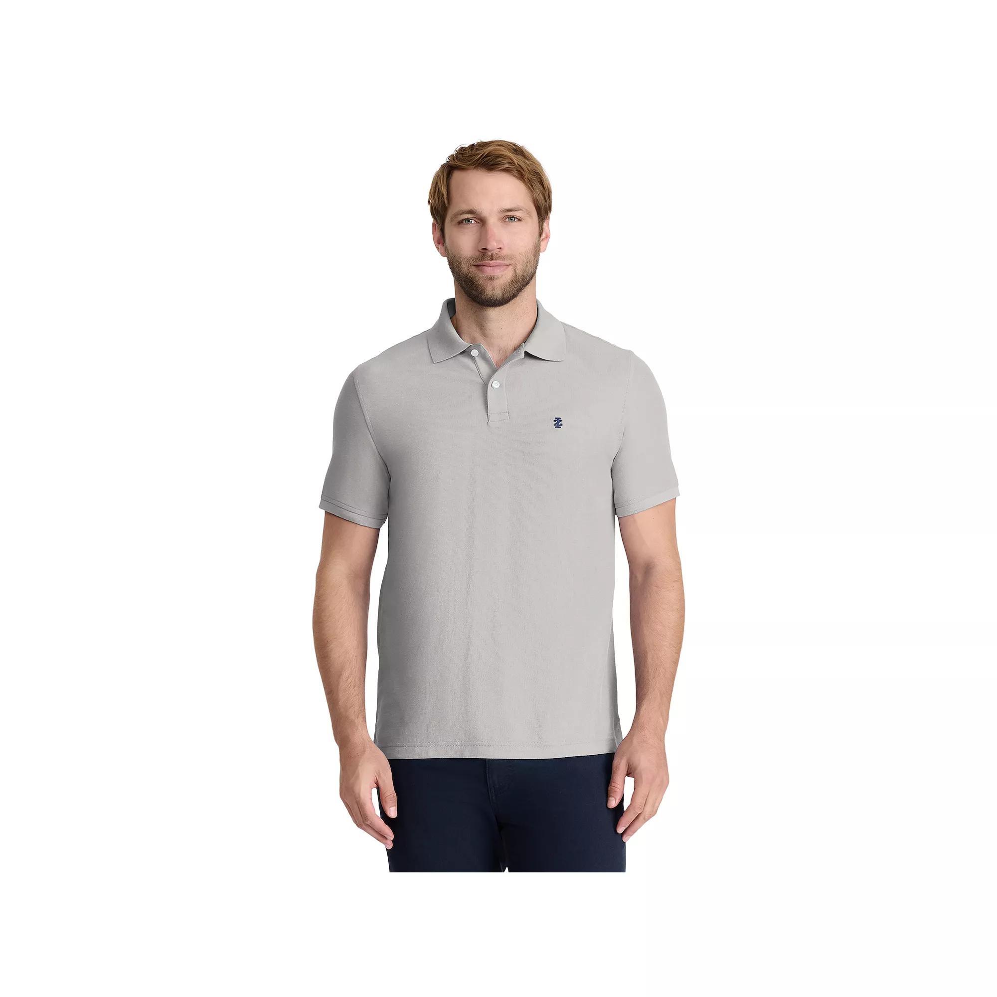 Men's IZOD Advantage Performance Solid Polo, Size: XXL, Grey Grey Product Image
