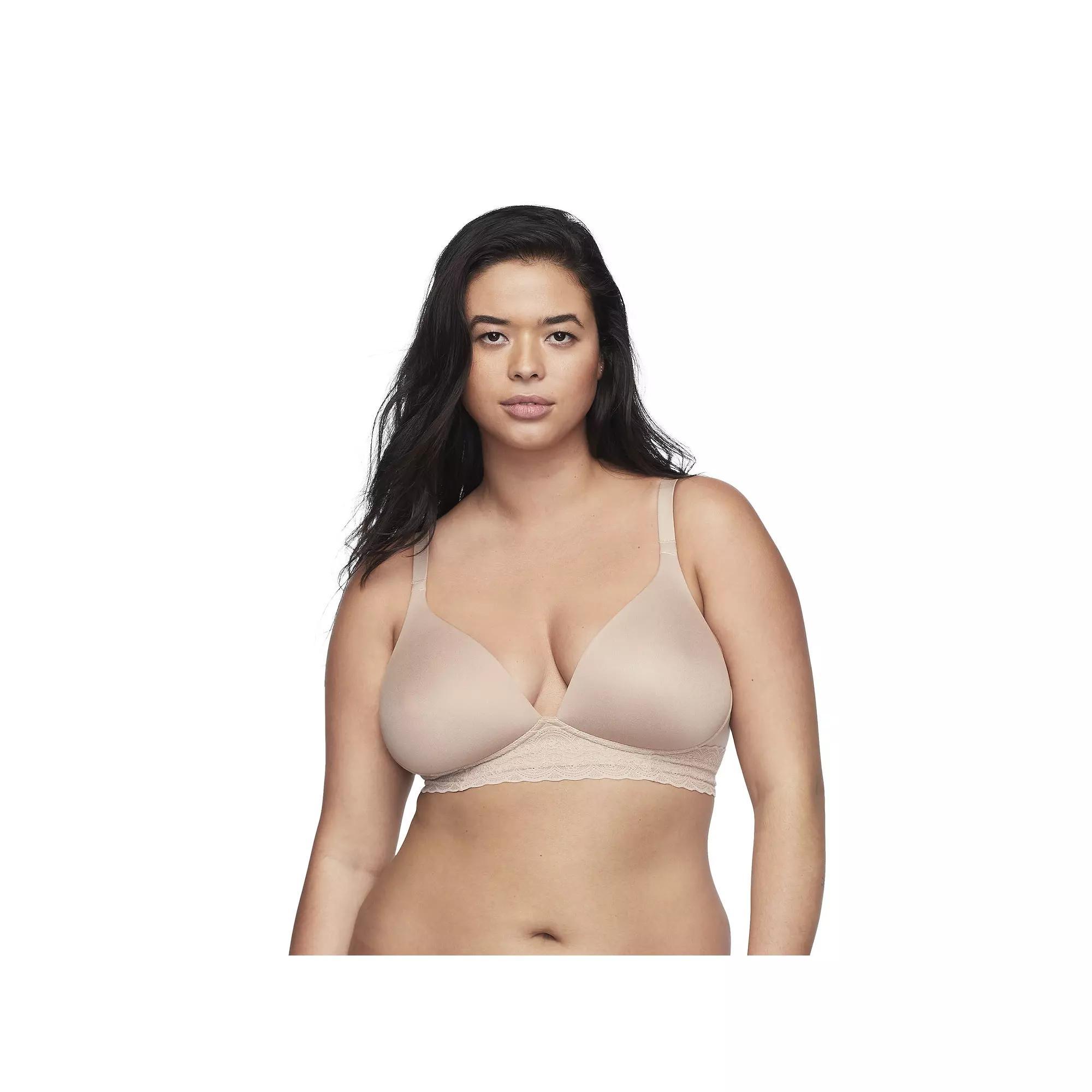 Simply Perfect by Warner's Women's Supersoft Lace Wirefree Bra - Butterscotch 36A: Medium Support, Padded Cup Product Image