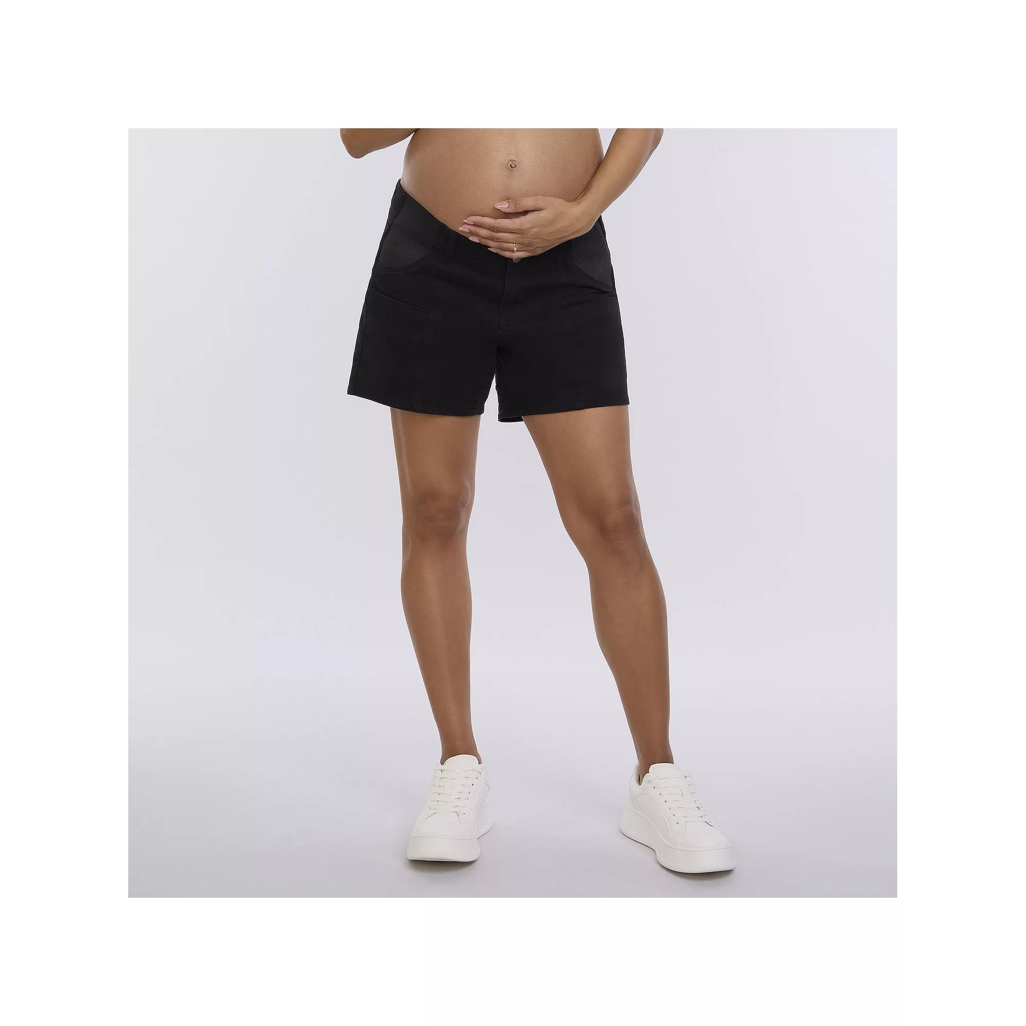 Maternity Motherhood® Utility Shorts, Women's, Size: Small-Mat, Black Product Image