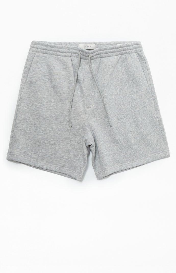 Men's Fleece Grey Sweat Shorts Product Image